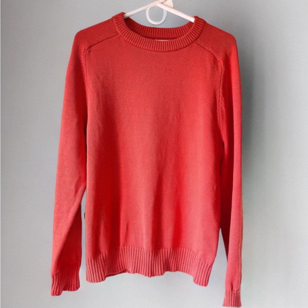 J Crew Heavy Knit Sweater Orange